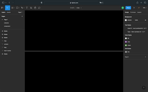 Figma Blank Black Screen With Horizontal Line At The Center Ask The