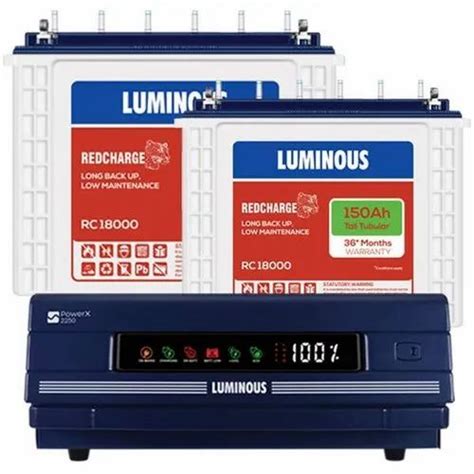 Luminous Inverter Powerx 2250 Luminous Redcharge Rc 18000 150ah Double
