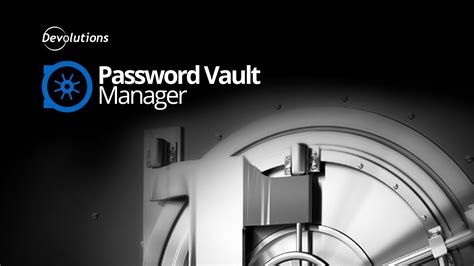 overview password vault manager youtube