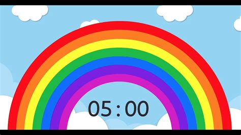 5 Minute Rainbow Timer🌈 Youtube