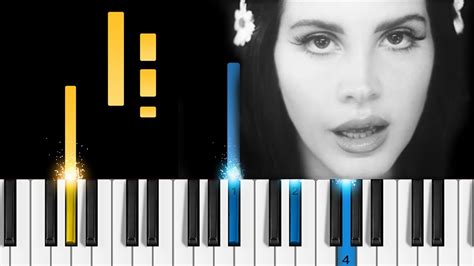 Lana Del Rey Love Piano Tutorial Youtube