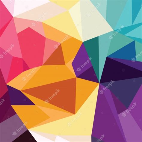 Premium Vector Abstract Colorful Triangle Geometrical Background