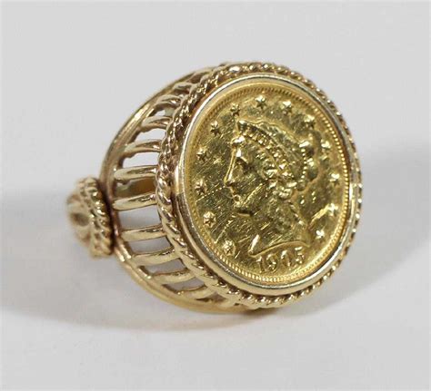 14k 1905 Liberty Head Gold Coin Ring
