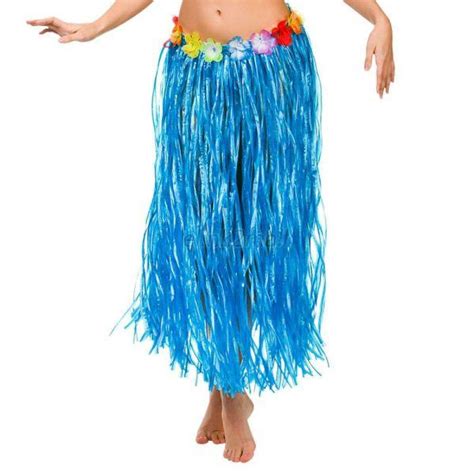 Hot 80cm Long Hawaiian Hula Grass Party Dress Luau Skirt Beach Dance