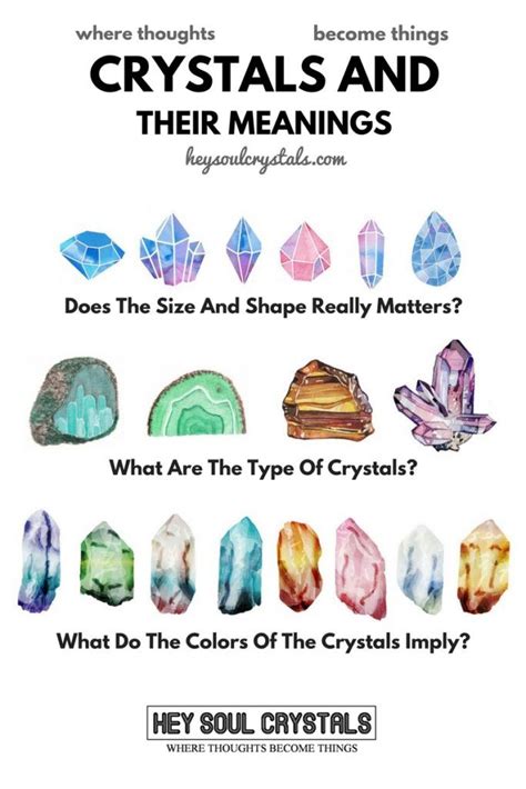 Types Of Crystals And Their Meanings Hey Soul Crystals Crystal