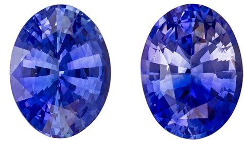 Stunning Gem In 273 Carats Sapphire Loose Gemstone Pair In Oval Cut