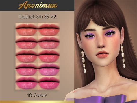 The Sims Resource Lipstick 3435 V2