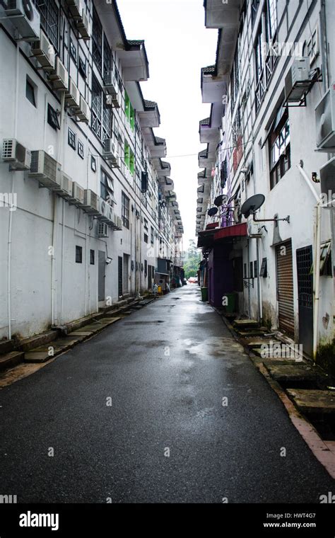 Penang Malaysia Architecture Narrow Streets Dirty Moldy Humidity Wall