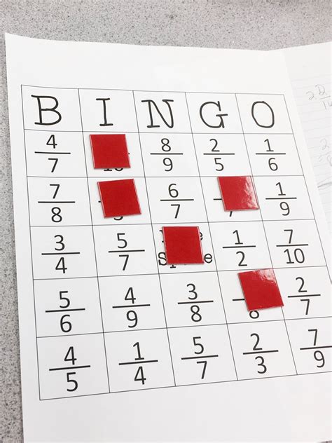 The 10 Best Primary School Classroom Bingo Games Fraction Bingo