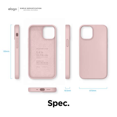 Silicone Case For Iphone 12 Mini Lovely Pink Elago Slg Design