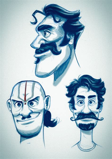 Artstation Character Heads Arjun Somasekharan Stylized Male Sketch Explore Artist Artwork