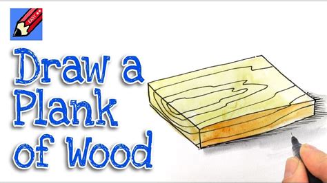 How To Draw A Plank Of Wood Real Easy Step By Step