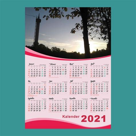 Jual Cetak Kalender Poster 2024 Art Carton 260 Gram Kualitas Digital