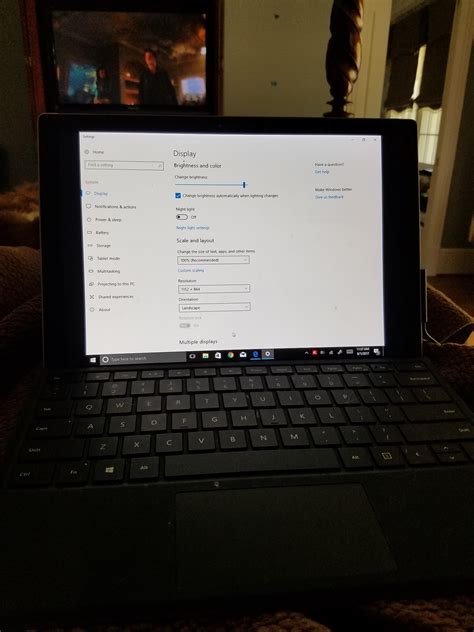 Indeed, the surface pro 4 has retained its footprint, but trimming the bezels allowed a more spacious 12.3 display to replace the 12 of the surface the display is impressively sharp with a resolution of 2736 x 1824 pixels and 267 ppi. The screen resolution is wonky on my surface pro 4. I've ...