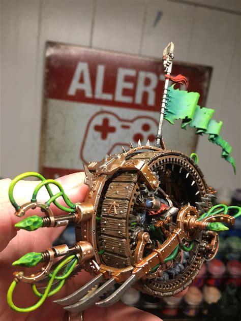 Skaven Doomwheel With Custom Clan Colours Submitted For Cnc To Improve