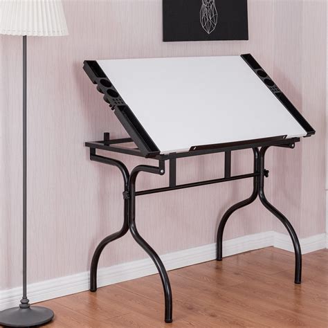 Adjustable Folding Drafting Table Drawing Desk By Choice Products