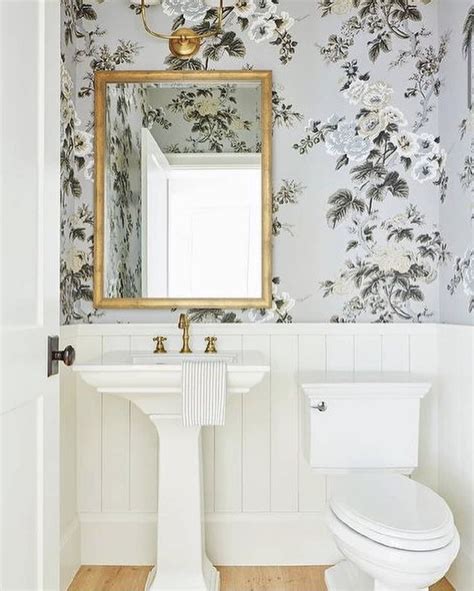 Schumacher Bathroom Decor Bathroom Wallpaper Powder Room Design