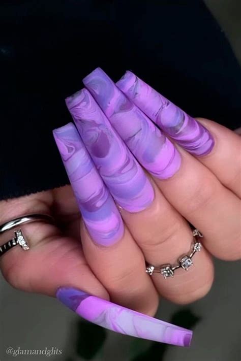 in love with the colour purple 💜 purple ombre nails purple nail designs black and purple nails