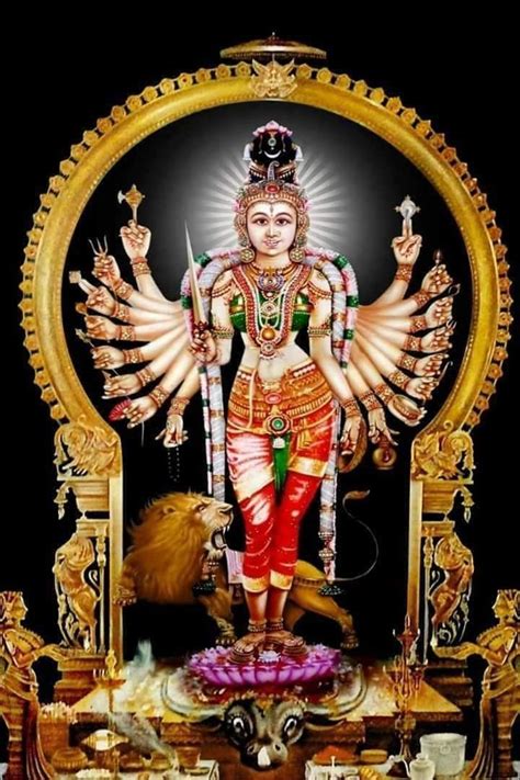 Sri Durga Devi Saranam Hindu Deities Saraswati Goddess Shakti Goddess