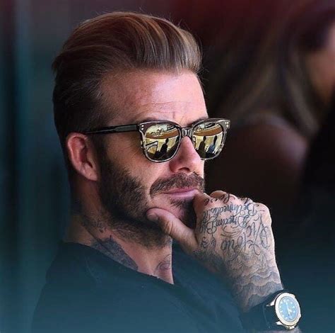 David Beckham With The Casual Summer Style David Beckham Hairstyle