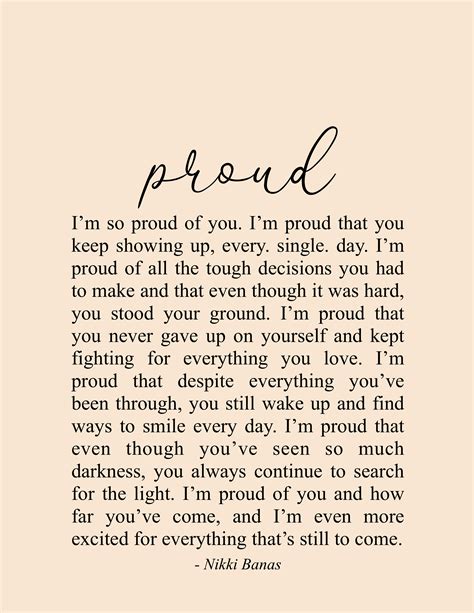 Proud Of You 85 X 11 Print In 2020 Encouragement Quotes Proud Of