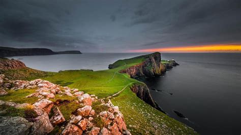 Neist Point Isle Of Skye Scotland Hd Wallpaper Nature Pinterest