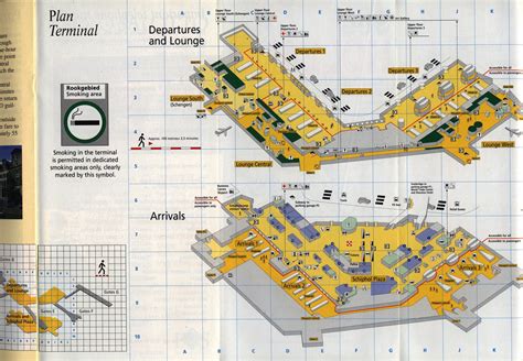 Amsterdam Schiphol Your Airport Guide 1998 1999 Terminal Maps Netherlands