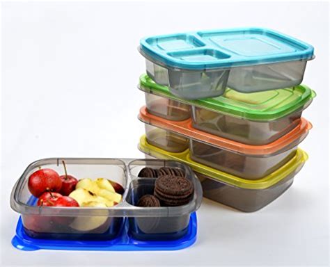 Youngever 7 Pack Bento Lunch Box Meal Prep Containers Reusable 3