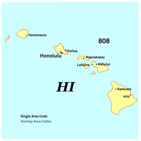 Area Codes In Hawaii