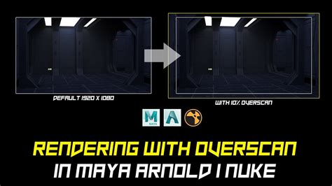 Rendering Overscan In Maya Arnold Tutorial Youtube