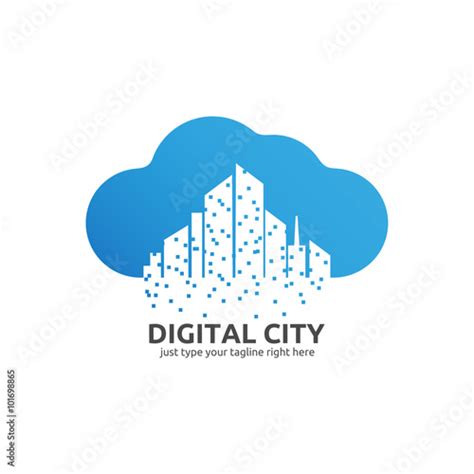 Digital City Logo Icon Stock Image And Royalty Free Vector Files On