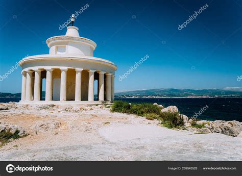 Lighthouse Of St Theodore At Argostoli Against Clear Blu Sky