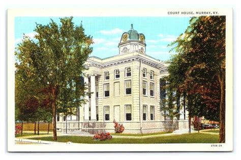 Vintage Postcard Court House Murray Kentucky E5 Ebay