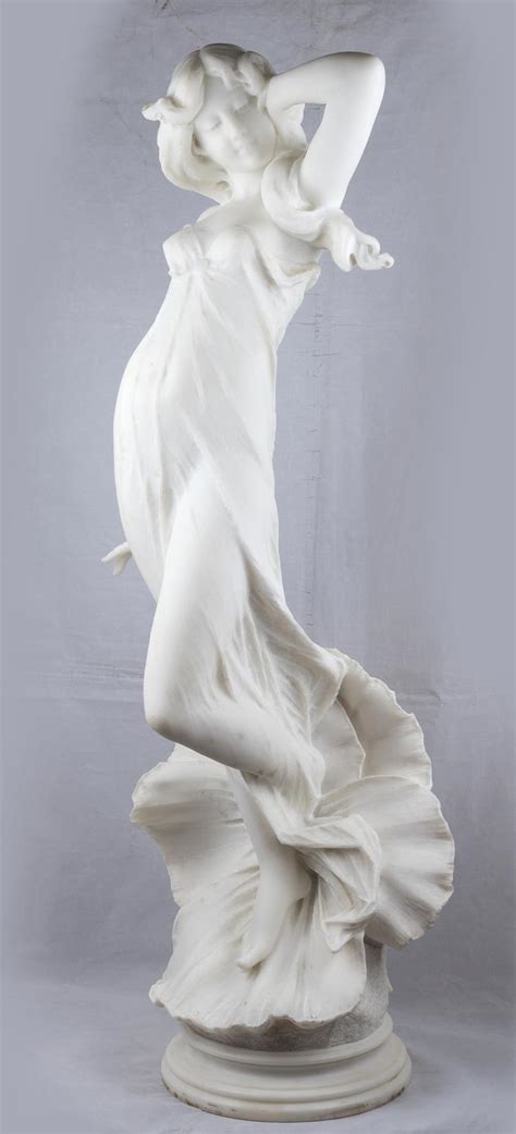A Very Desirable Carrara Marble Sculpture Of A Female Allego
