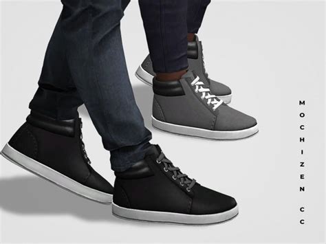 Mochizen Cc High Top Sneakers Male Vers The Sims 4 Download