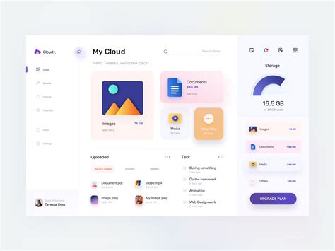 Dashboard Cloud File Manager By Jajang Irawan For Crafter Digital On Dribbble