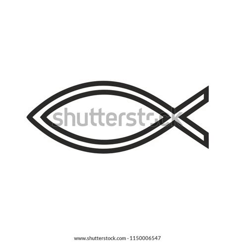 Jesus Fish Symbol Ichthys Christian Fish Stock Vector Royalty Free