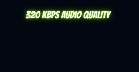 320 Kbps Audio Quality All For Turntables