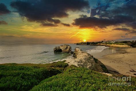 Sunset Santa Cruz Calif Beach Photograph By Chuck Kuhn Fine Art America