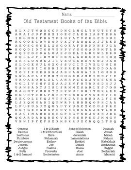 Find the hidden bible text in these printable bible word search puzzles. Books of the Bible Word Search by Ready Now Consulting | TpT