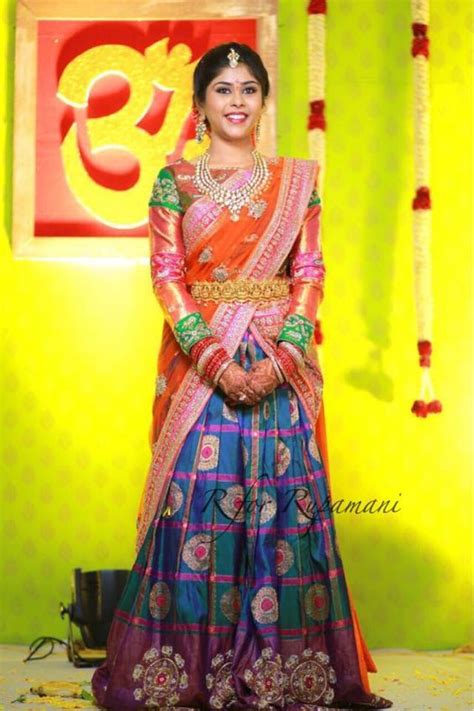 Silk Half Saree Designs And Dressing Tips • Keep Me Stylish Half Saree Designs Half Saree