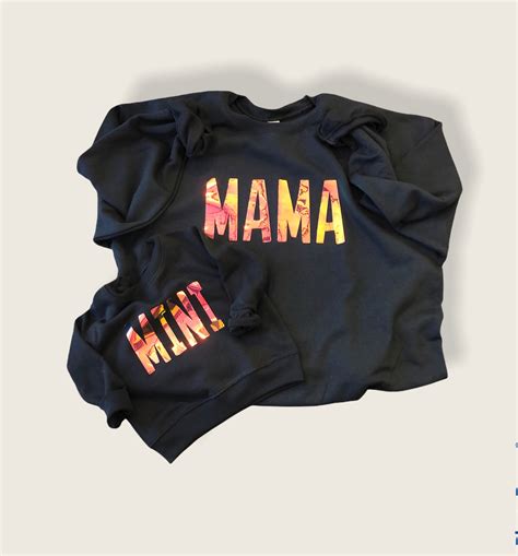 Mini Sweatshirt From Mamamini Matching Sweatshirts Etsy