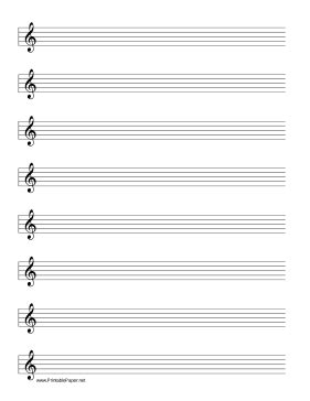 Check out our printable samples, and pick. Printable Staff-Treble Clef Music Paper