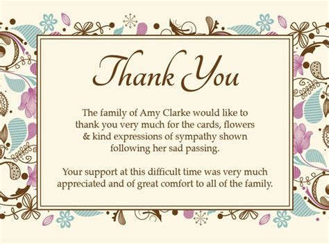 Pin By Penny Lalonde On Celebration Of Life Funeral Thank You Cards