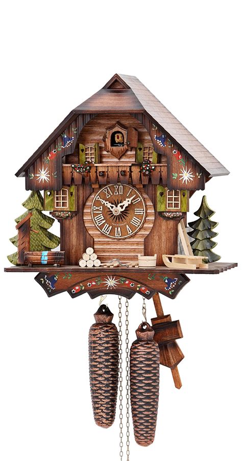 Buy German Cuckoo Clock 8 Day Movement Chalet Style 13 Inch Authentic