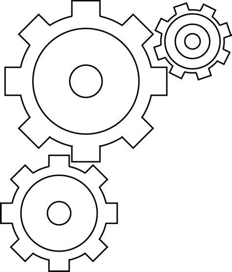 Gears Clipart Black And White Gears Black And White Transparent Free