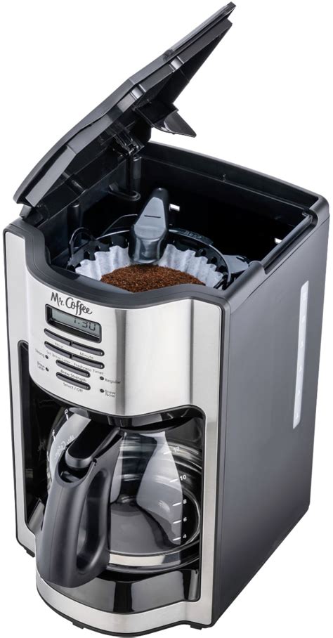 Mr Coffee 12 Cup Coffee Maker With Rapid Brew System Stainless Steel
