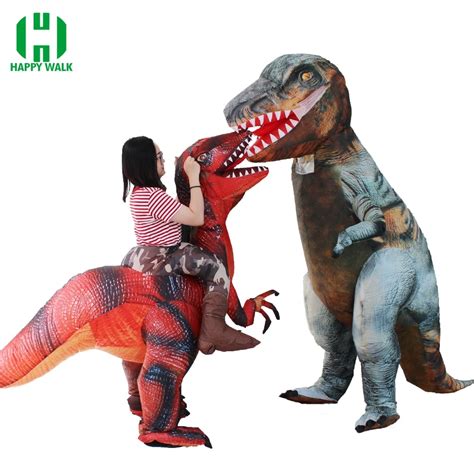 Newest Inflatable Dinosaur T Rex Costume Jurassic World Park Blowup Dinosaur Cosplay Costume