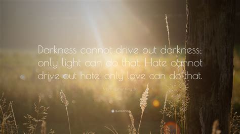 Martin Luther King Jr Quote Darkness Cannot Drive Out Darkness Only