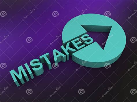 Mistakes Sign Stock Illustration Illustration Of Turquoise 99343306